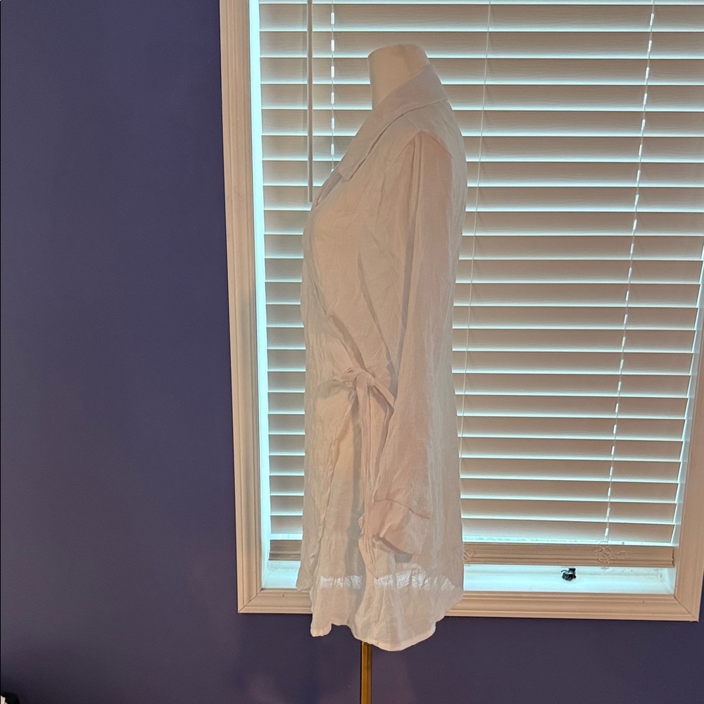 Time and Tru White Swim Coverup - Picture 3 of 4